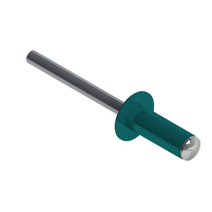 Заклёпка вытяжная Daxmer 4,0х10 RAL 5021 (10х1000шт) ал/ст